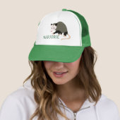Schattigee Possum Illustratie Gepersonaliseerd Trucker Pet (In situ)