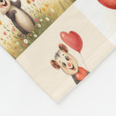 Schattigee Possum Patroon Fleece Deken (Hoek)
