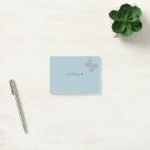 Schattigee post het met Schattigee zilveren vlinde Post-it® Notes (Kantoor)