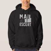 Schattigee postbeambte voor mannen Vrouwen Mailman Hoodie (Voorkant)