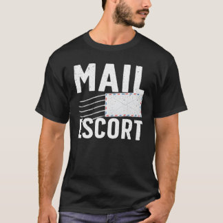 Schattigee postbeambte voor mannen Vrouwen Mailman T-shirt