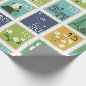 Schattigee postzegels inpakpapier (Hoek)