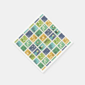 Schattigee postzegels papieren servetten (Hoek)