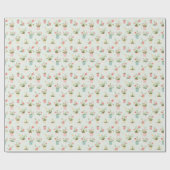 Schattigee Potbloemen en Planten Tuin Cadeaupapier (Vlak)