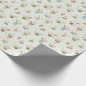 Schattigee Potbloemen en Planten Tuin Cadeaupapier (Hoek)