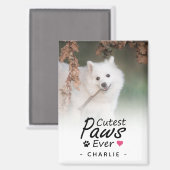 Schattigee poten ooit Moderne Pet Dog Mama Foto Ke Magneet (Voorkant / Achterkant)