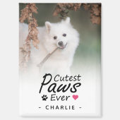 Schattigee poten ooit Moderne Pet Dog Mama Foto Ke Magneet (Voorkant)