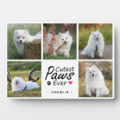 Schattigee poten ooit Moderne Schattigee Pet Dog F Fotoplaat (voorkant)