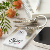 Schattigee Poten Ooit Pet Foto Hondenliefhebber Ke Sleutelhanger (Voorkant Rechts)