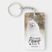 Schattigee Poten Ooit Pet Foto Hondenliefhebber Ke Sleutelhanger (Voorkant)