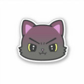 Schattigee Pouting Cat Sticker (Voorkant)