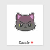 Schattigee Pouting Cat Sticker (Vel)