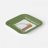 Schattigee prairiehond gepersonaliseerde cartoon papieren bordje (Gebogen)