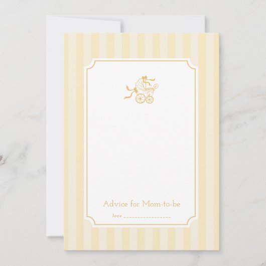 Schattigee Preppy Baby kinderwagen advies Kaart (Voorkant)