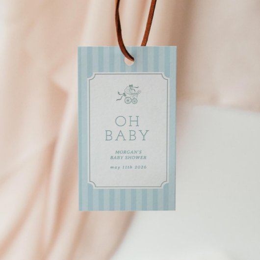 Schattigee Preppy Baby kinderwagen Baby shower Cadeaulabel