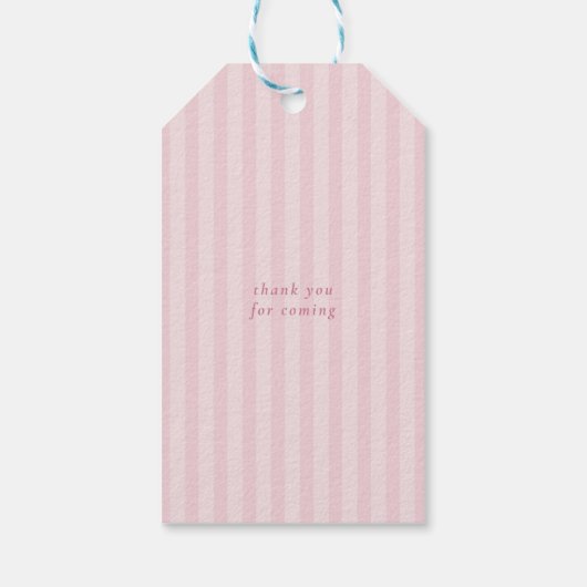 Schattigee Preppy Baby kinderwagen Baby shower Cadeaulabel (Achterkant)