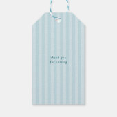 Schattigee Preppy Baby kinderwagen Baby shower Cadeaulabel (Achterkant)