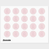 Schattigee Preppy Baby kinderwagen Baby shower Ronde Sticker (Vel)