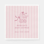 Schattigee Preppy Baby kinderwagen Baby shower Servet (Voorkant)