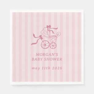 Schattigee Preppy Baby kinderwagen Baby shower Servet