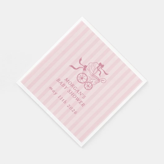 Schattigee Preppy Baby kinderwagen Baby shower Servet (Hoek)