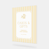 Schattigee Preppy Baby Stroller Baby shower Uitnod Acryl Bord (Hoek)