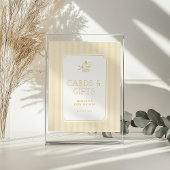 Schattigee Preppy Baby Stroller Baby shower Uitnod Acryl Bord