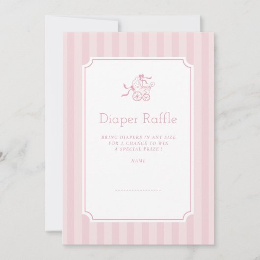 Schattigee Preppy Baby wandelwagen Luierluier Raff Bedankkaart (Voorkant)
