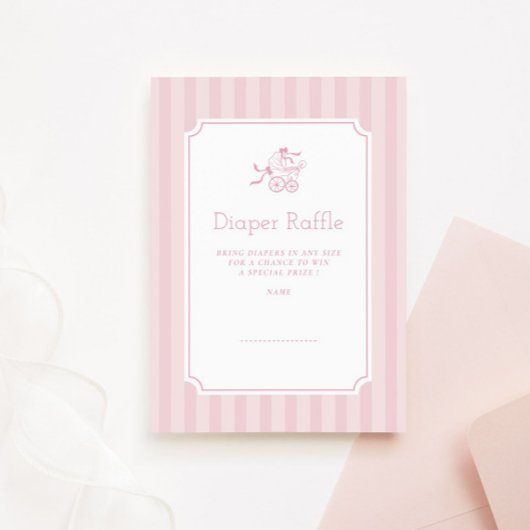 Schattigee Preppy Baby wandelwagen Luierluier Raff Bedankkaart