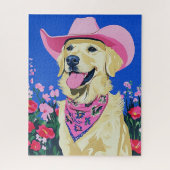 Schattigee preppy hondenpuzzel legpuzzel (Verticaal)