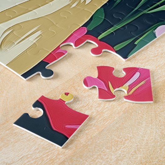 Schattigee preppy hondenpuzzel legpuzzel (Zijkant)