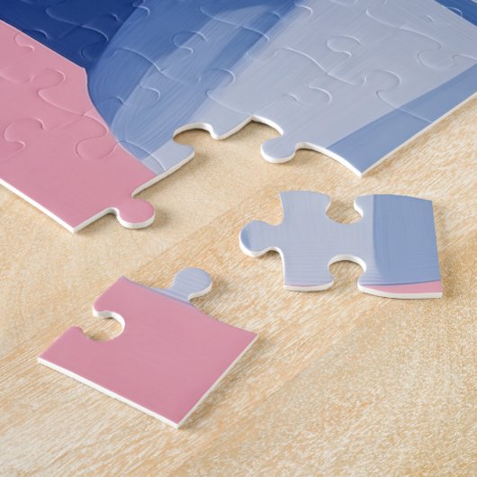 Schattigee preppy kattenpuzzel legpuzzel (Zijkant)