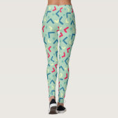 Schattigee Prestaties Groene Yogabroek Leggings (Achterkant)