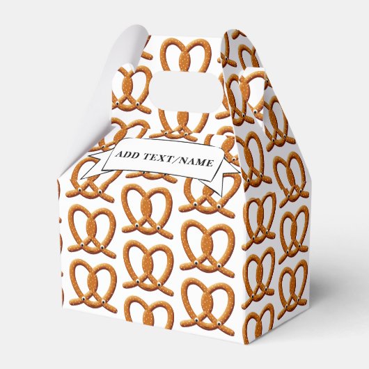 Schattigee Pretzel Tekening Prints Bedankdoosjes (Voorkant Zijde)