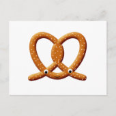 Schattigee Pretzel Tekening Prints Briefkaart (Voorkant)
