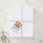 Schattigee Pretzel Tekening Prints Cadeaulabel (Met Touw)
