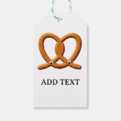 Schattigee Pretzel Tekening Prints Cadeaulabel (Voorkant)