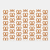 Schattigee Pretzel Tekening Prints Inpakpapier Vel (Voorkant 3)