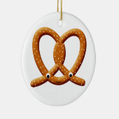 Schattigee Pretzel Tekening Prints Keramisch Ornament (Rechts)