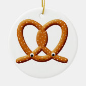 Schattigee Pretzel Tekening Prints Keramisch Ornament (Voorkant)