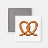 Schattigee Pretzel Tekening Prints Magneet (Voorkant / Achterkant)