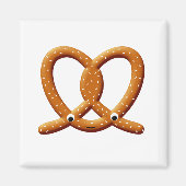 Schattigee Pretzel Tekening Prints Magneet (Voorkant)