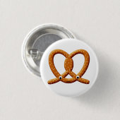 Schattigee Pretzel Tekening Prints Ronde Button 3,2 Cm (Voorkant /achterkant)