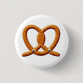 Schattigee Pretzel Tekening Prints Ronde Button 3,2 Cm (Voorkant)