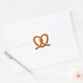 Schattigee Pretzel Tekening Prints Ronde Sticker (Envelop)