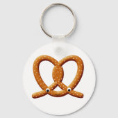 Schattigee Pretzel Tekening Prints Sleutelhanger (Voorkant)