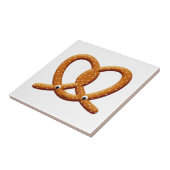 Schattigee Pretzel Tekening Prints Tegeltje (Zijkant)