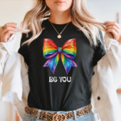 Schattigee Pride - Be You & Rainbow Coquette Bow T-shirt