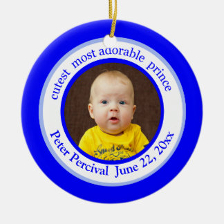 Schattigee Prince Charming Photo Ornament