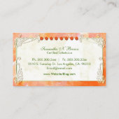 Schattigee Princess Carriage Spa Salon Visitekaartje (Achterkant)